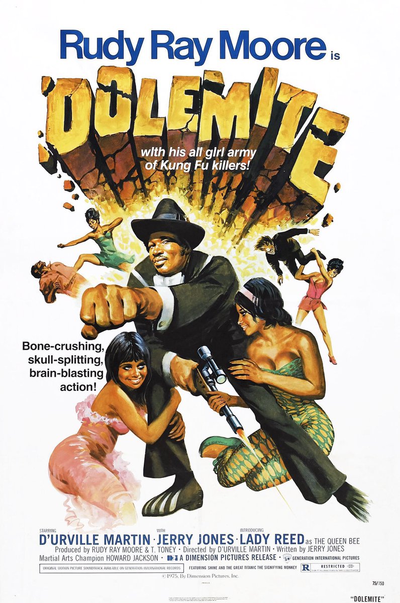 🎬MOVIE HISTORY: 49 years ago today, April 26, 1975, the movie ‘Dolemite’ opened in theaters!

#RudyRayMoore #LadyReed #DUrvilleMartin #WestGale #JohnKerry #JerryJones #VainusRackstraw