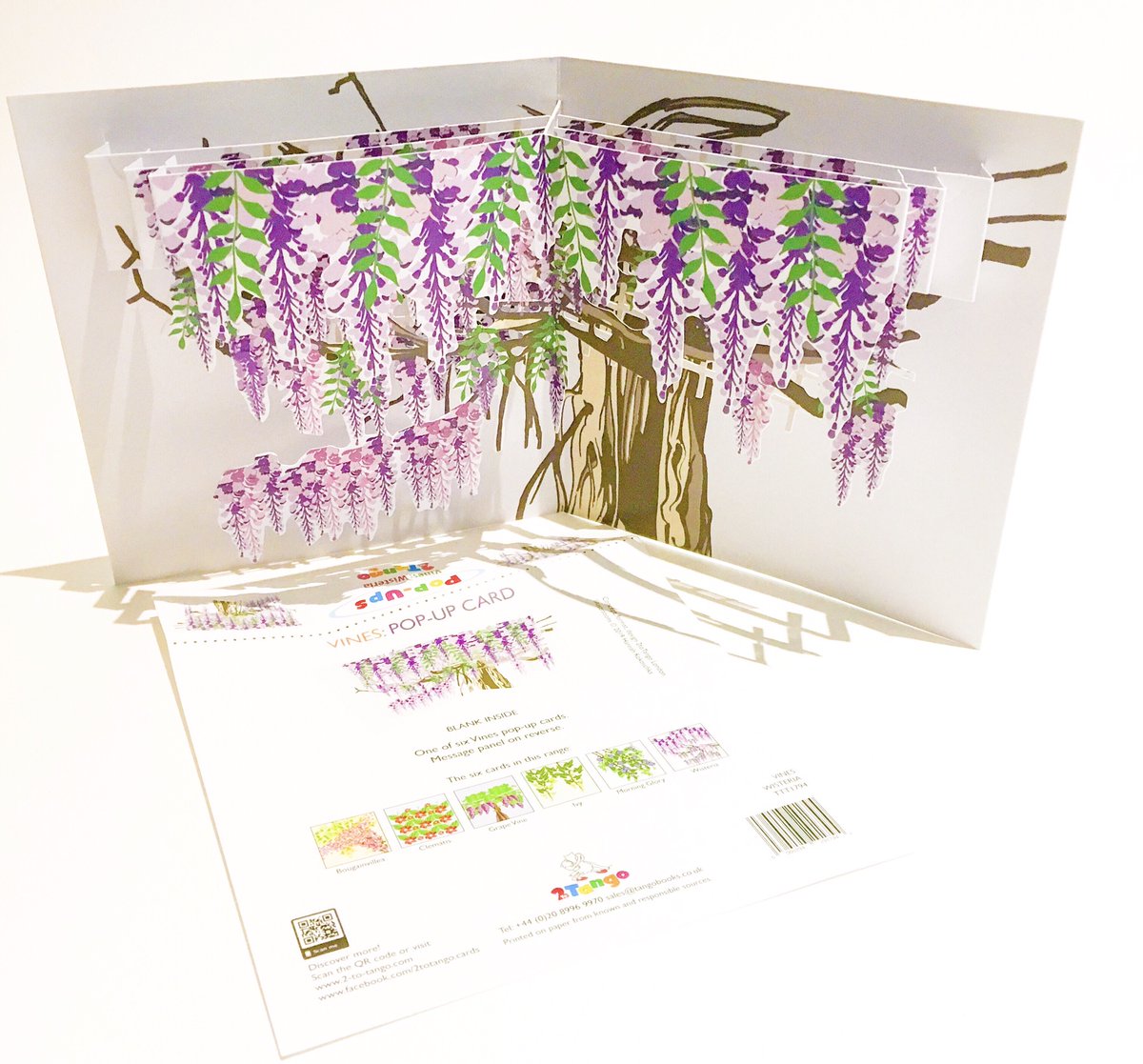 #ukgiftam #ukgifthour @UKGiftHour @UKGiftHourPower with #wisteria in abundance…how about a #spring #vine themed #popupcard #greetingscard that can be framed and kept #sustainability 2-to-tango.com