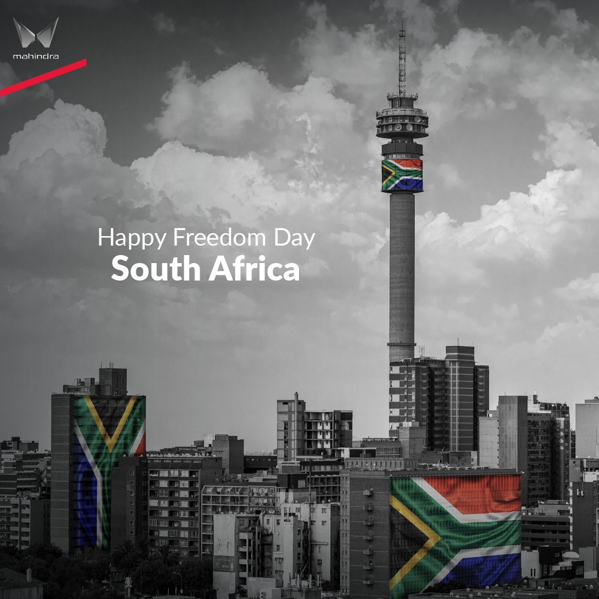 At Mahindra SA, we stand proud in honouring our nation by celebrating those who fought for our freedom. ​ ​ Happy Freedom Day, South Africa!​ ​ #MahindraSA #FreedomDay2024