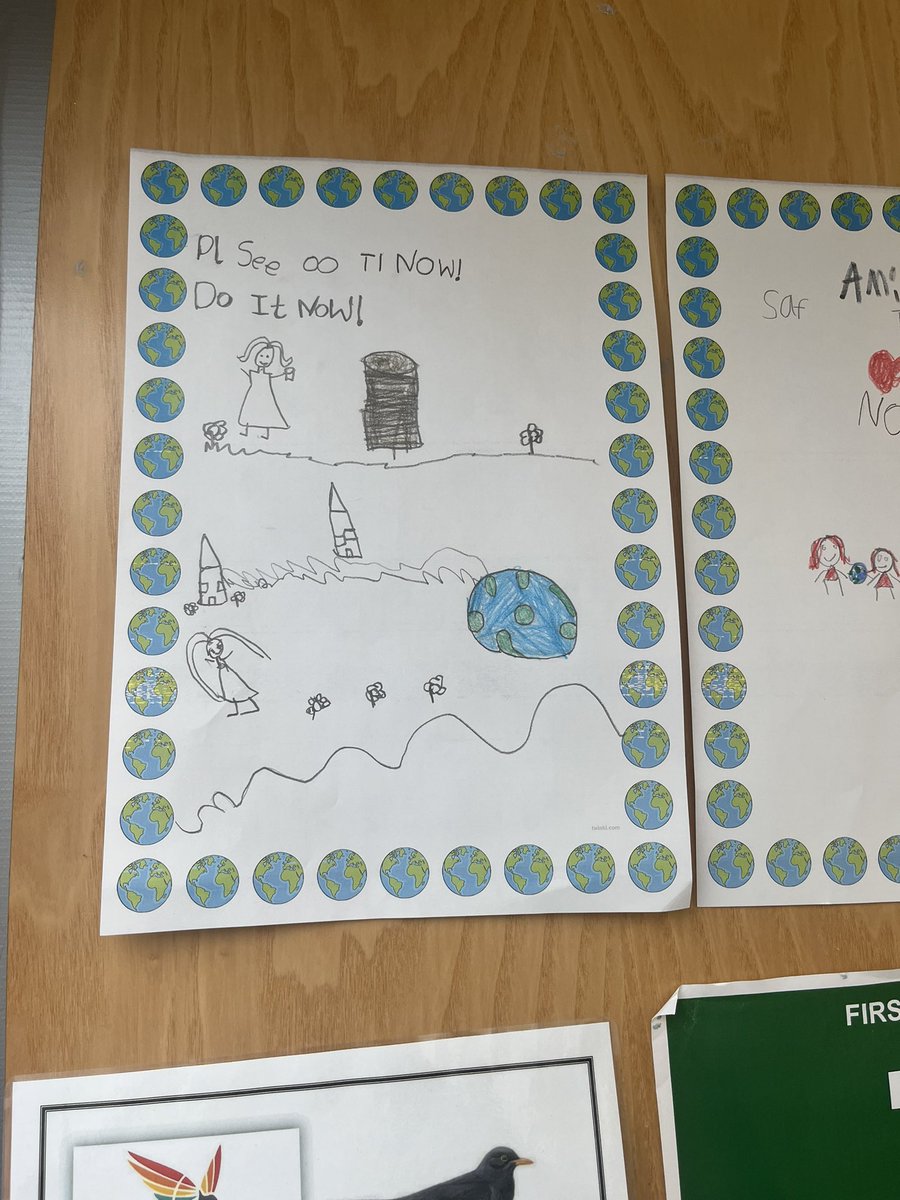 For #earthday Year 1 created posters all about saving our planet. We talked about what changes we could make to help save the earth. <a href="/kestrelmead/">Kestrel Mead Primary Academy</a> #earthday #kestrelgeography