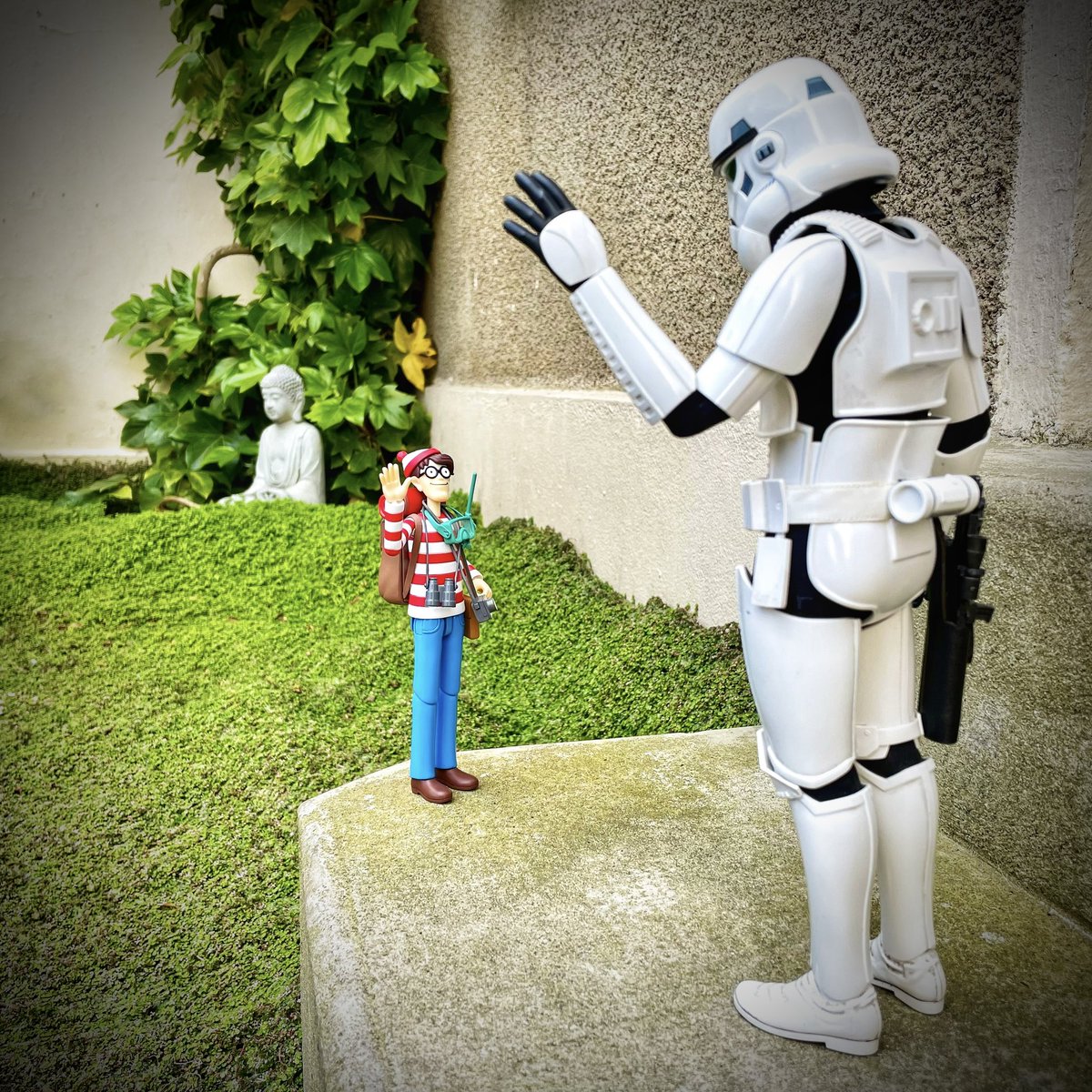 Wally,s go #whereswally #ouestcharlie #stormy #stormtrooper #starwars #Disney #hottoys #toystagram #toystory #toyphotography #actionfigures