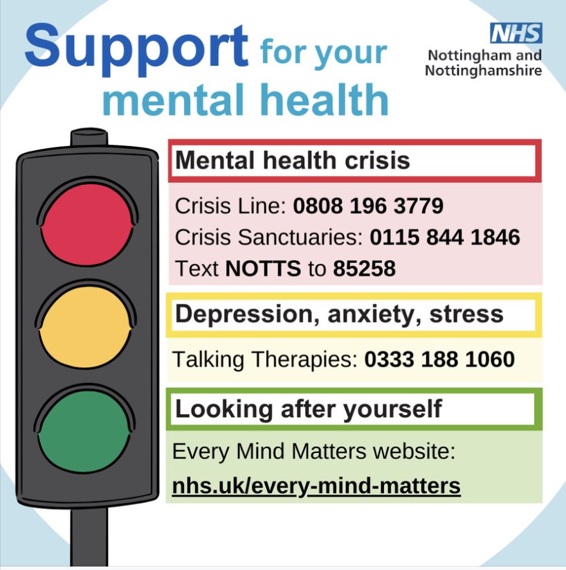 If you, or someone you know, needs: 🔴 Crisis help 🟡 Support for depression, anxiety or stress 🟢 Advice to improve mental health Help is always available 👇