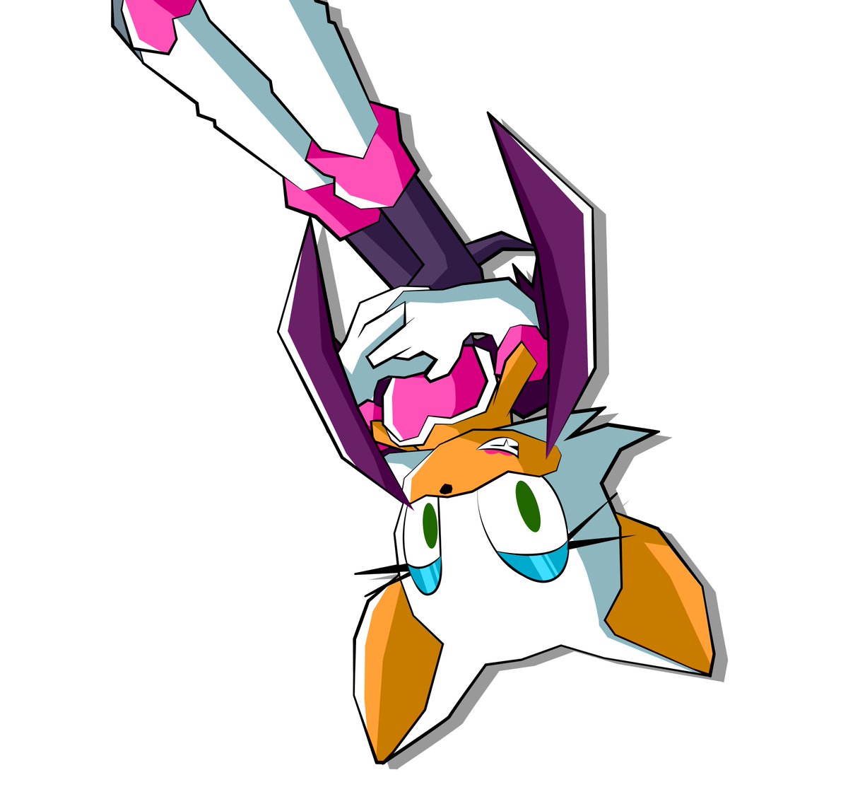 That one time Rouge was upside down like a bat