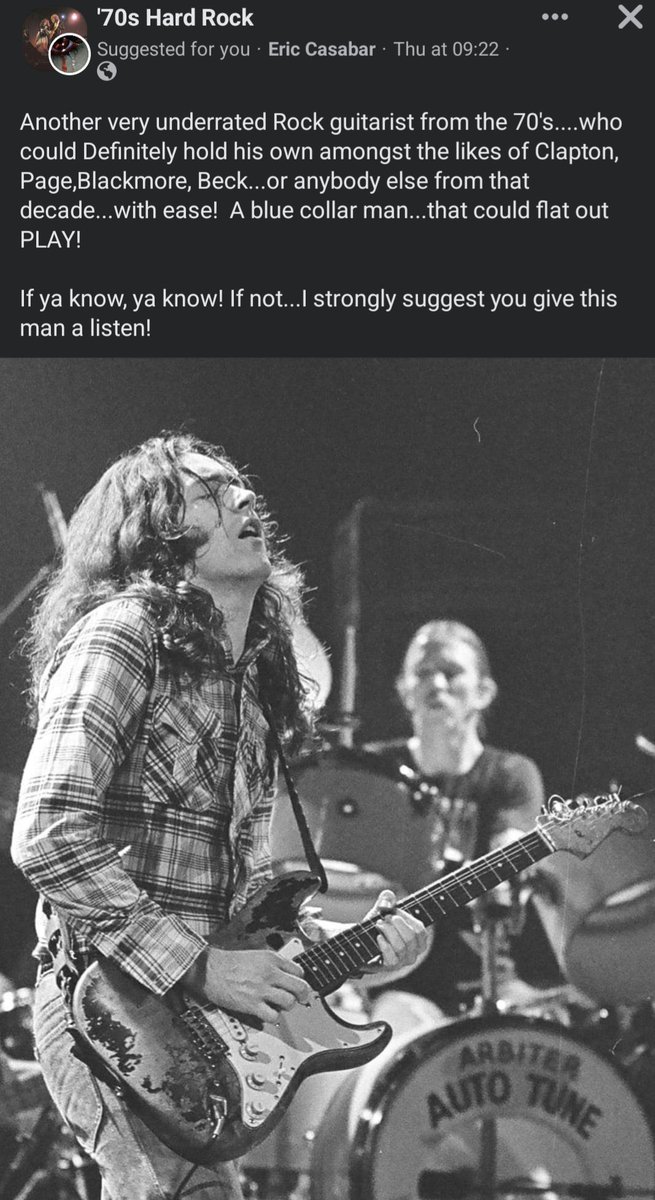 The great Rory Gallagher. And I mean great