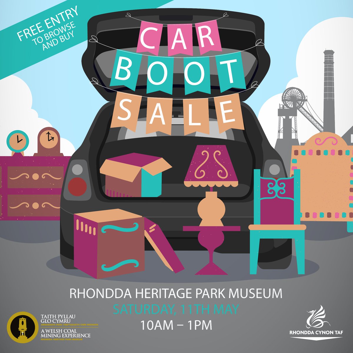 Our next car boot sale is on Saturday 11th May. We have a few spaces left for sellers so if you’re having a spring clean, book your car in here and come along! 👉 orlo.uk/nyC4W