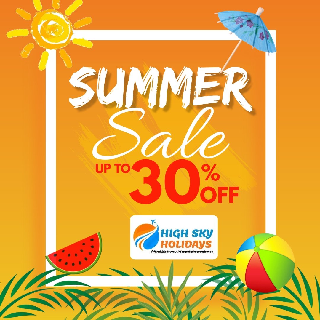 🆂🆄🅼🅼🅴🆁 🆂🅿🅴🅲🅸🅰🅻 🅾🅵🅵🅴🆁 !!!
Celebrate your 🆂🆄🅼🅼🅴🆁 this time with High Sky Holidays with our Exclusive Summer Special Offer & Save up to 30% off, so book your holiday trip with us.

#highskyholidays #summerspecialoffer🌼🌼 #happysummer☀️ #summervibes #offer