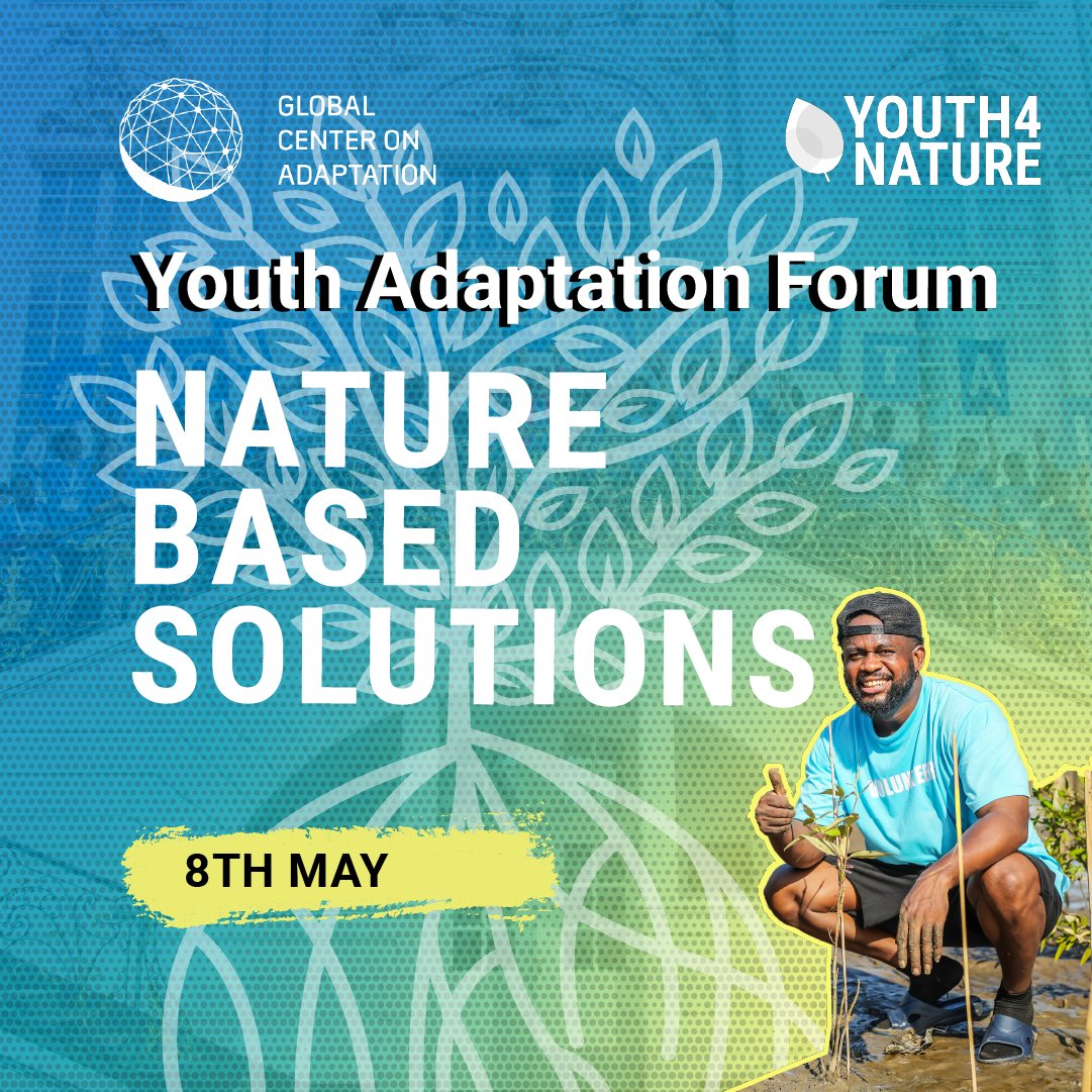 Join us for the#YouthAdaptationForum on #NatureBasedSolutions and Climate-resilient #Infrastructure! 📅 8th May, 14:00 CET 📍 Virtual ✅ Find out more and register here: gca.org/events/youth-a… Create your own delegate card canva.com/design/DAGDUVD… #Youth4Adaptation