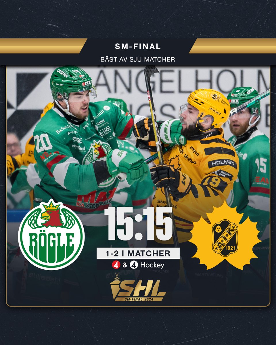 Det är lördag och det är finalmatch! 😎

Vad tror du om dagens match? Har vi ett likaläge efter slutsignal eller vänder Skellefteå hem med matchboll? 

#SHL #ishockey #twittpuck