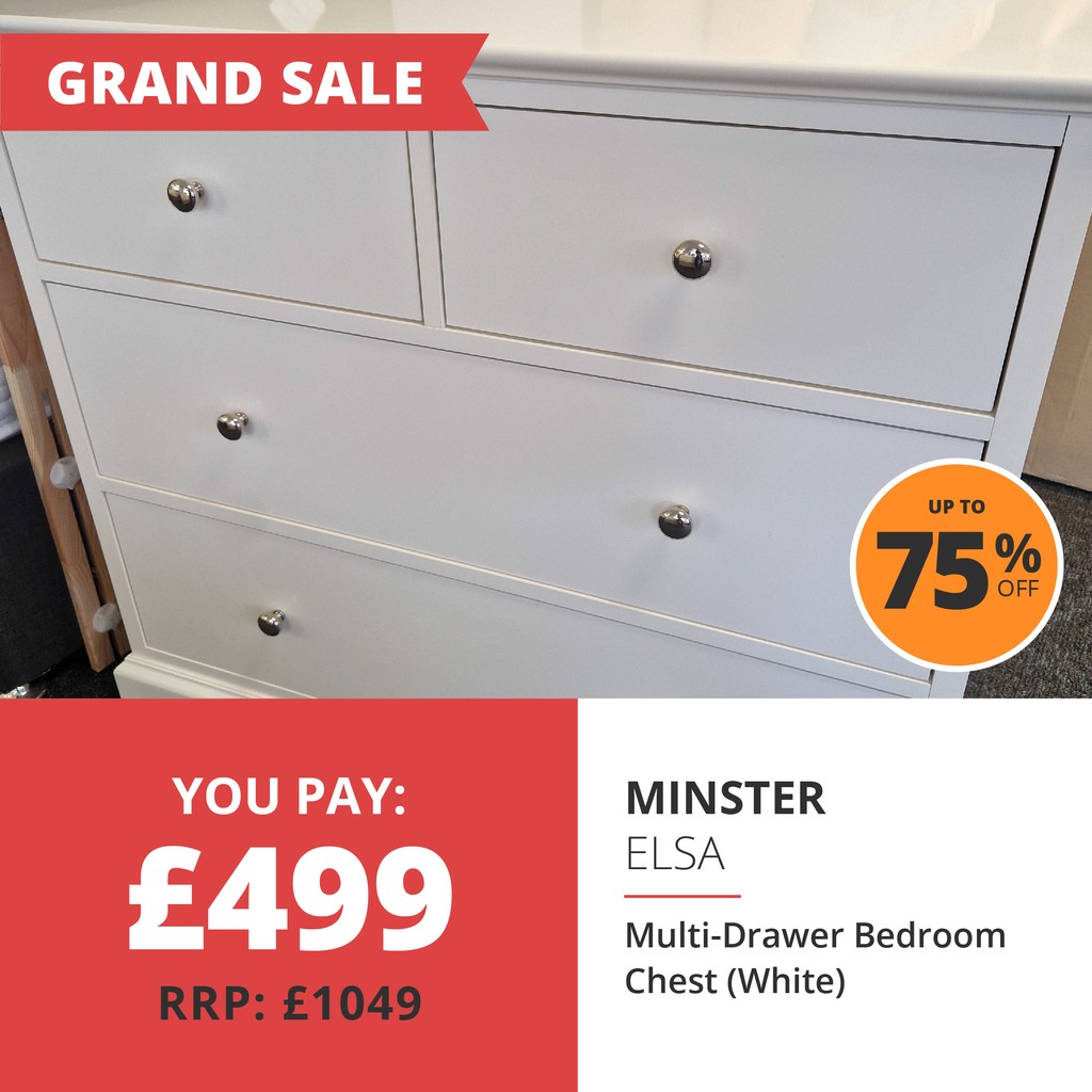 Up to 75% OFF!

Every item drastically reduced ⚡

Open every day including Sunday.

Find out more bit.ly/worthing-grand…

#BedSale #MattressSale #WestSussex #Worthing #Sussex #SaleUK