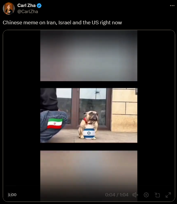 Surprise surprise, China shill <a href="/CarlZha/">Carl Zha</a> uses animal abuse video to make their point.