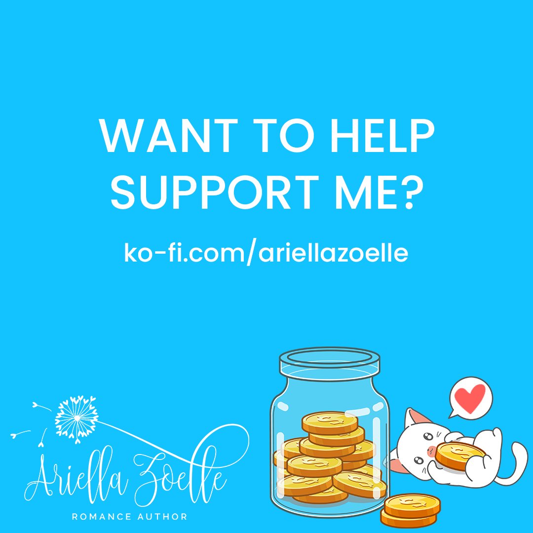 Did you know I have a Ko-fi? It's like Patreon, but with no fees! You can make a one-time donation or join a membership tier to get bonuses like full chapter previews, ARCs, and more. Any support is appreciated! ❤️

ko-fi.com/ariellazoelle

#promoLGBTQ #writeLGBTQ