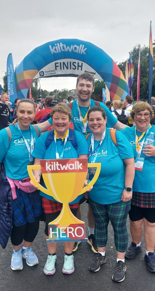 We'd like to wish all of our Kiltwalkers in Glasgow good luck tomorrow and a very big thank you for taking on the mammoth task on behalf of Children 1st. If you're inspired to take part you can still apply. Find out more here: children1st.org.uk/get-involved/e…