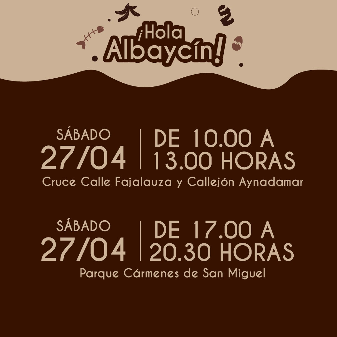 Granada limpia, que te quiero limpia (@granada_limpia) on Twitter photo 🟫Únete a la presentación del contenedor marrón en el Albaycín y aprende a cuidar esta zona tan especial
Demuestra tu compromiso y llévate un cubito marrón y bolsas compostables 🗑️♻️
Más info en: almarronechalebuenavolunta.es
<a href="/aytogr/">Ayuntamiento de Granada</a> <a href="/marifrangr/">Marifran Carazo</a> <a href="/AnaSRequena/">Ana Sánchez</a> <a href="/PreZero_ES/">PreZero España</a> 🟫Únete a la presentación del contenedor marrón en el Albaycín y aprende a cuidar esta zona tan especial
Demuestra tu compromiso y llévate un cubito marrón y bolsas compostables 🗑️♻️
Más info en: almarronechalebuenavolunta.es
<a href="/aytogr/">Ayuntamiento de Granada</a> <a href="/marifrangr/">Marifran Carazo</a> <a href="/AnaSRequena/">Ana Sánchez</a> <a href="/PreZero_ES/">PreZero España</a>