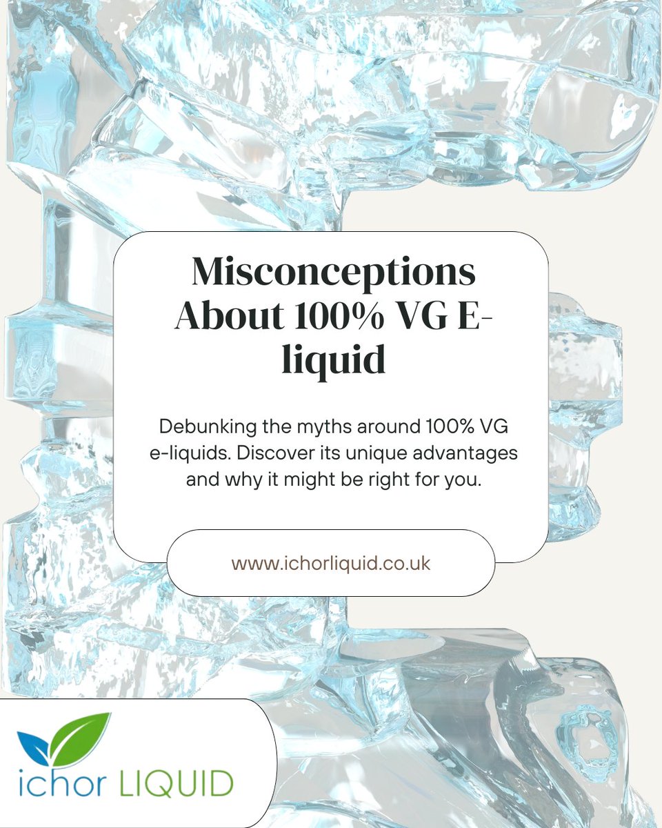 Debunking myths about 100% VG e-liquids. Get the facts: i.mtr.cool/ybiualvaqw #VGELiquid #IsleofMan #IOMVaping