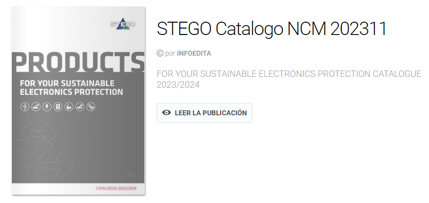 📘 Nuevos catálogos del metal NCM  ⭐ Esta semana destacamos a #STEGO ➡️ i.mtr.cool/kwjntmehxm #industria #metal #fabricacion #industria40