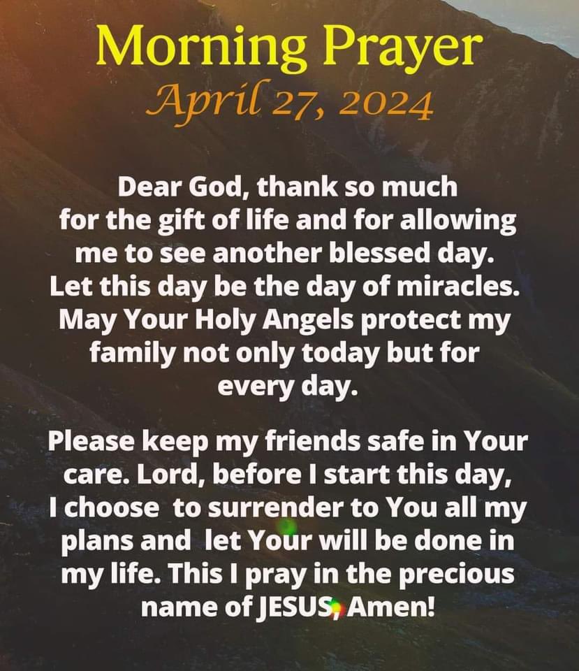 Good morning ☀️ Shall we pray? In Jesus name…Amen 🙏 Hope you have safe and blessed day ✝️🇺🇸