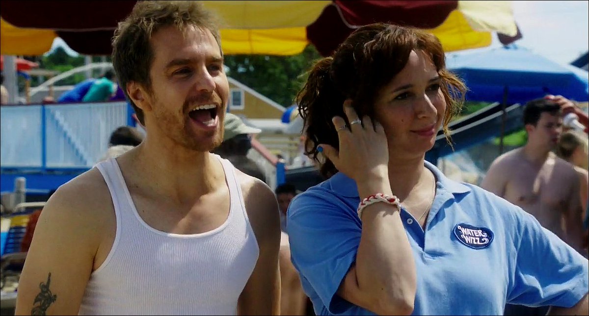 JustBWilde's tweet photo. He is so hot, crazy and cute... all at the same time. 🔥😭😍 #SamRockwell #TheWayWayBack https://t.co/yuEhKHCFqm