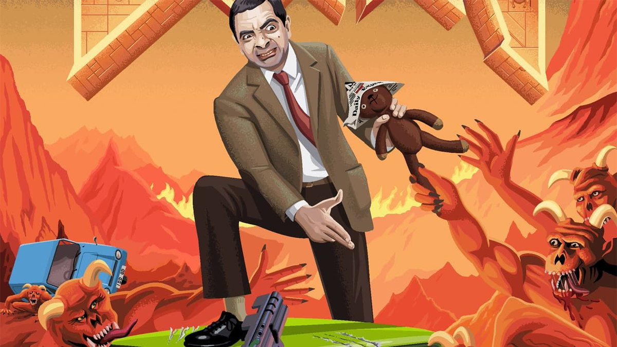 You can put Fortnite in the bin, this Doom / Mr Bean crossover from @Jimllpaintit is what the world has been waiting for. buff.ly/4aVO4I2 @Jimll