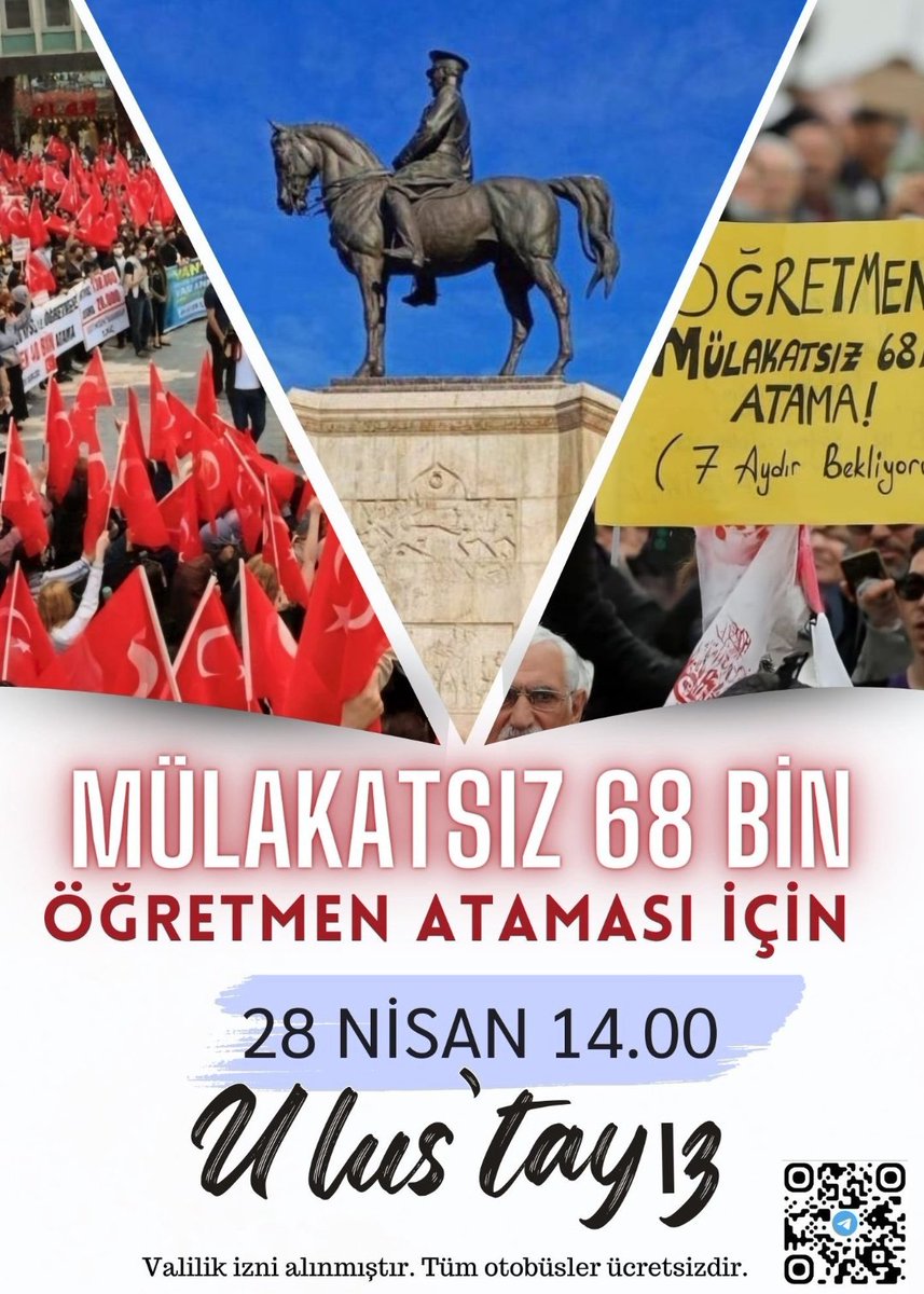 Mülakatsız 68 bin öğretmen ataması için,atama bekleyen öğretmenlerin sesine ses olun!
@FOXTV
@KanalD
@ShowTV
@ahaber
@cnnturk
@nowhaber
@benguturktv
@halktvcomtr
@Haberturk
@KRTCANLI
@szctelevizyonu
@tgrthabertv
@ulusalkanal
@tele1comtr
@yirmidorttv
#Mülakatsız68BinÖğretmenUlusta