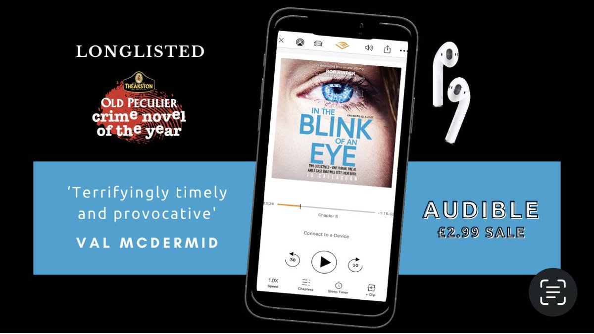 By the way, if you are an Audible member, you will be able to get In the Blink of an Eye as a £2.99 deal atm. Rose Akroyd and Paul Mendez have a done a brilliant job in bringing it to life.