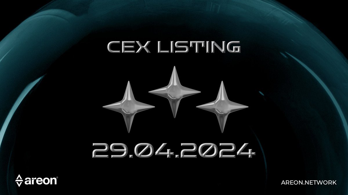 Next ⭐️⭐️⭐️ #CEX listing for $AREA is almost here! 🎉 Can you guess it? 👀 🗓️ Official announcement on 29 April! #WeAreOn #Layer1 #bitcoin