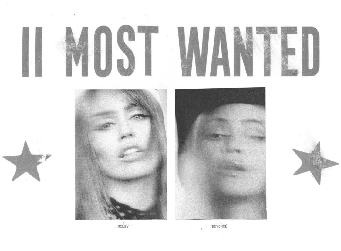 🚨“II Most Wanted” by Beyoncé ft. Miley Cyrus is now Top 25 on US Pop Radio (Mediabase real time)!!!
