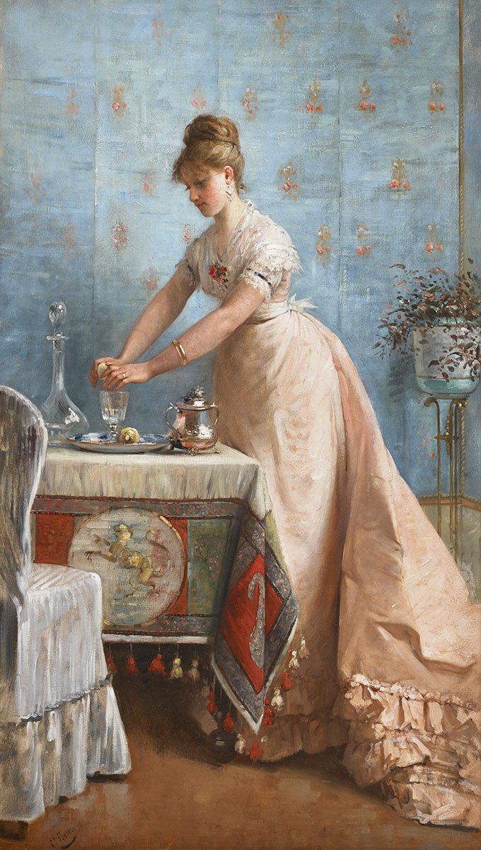 'Limonada', del pintor belga Louis-Charles Verwée (1832-1882).