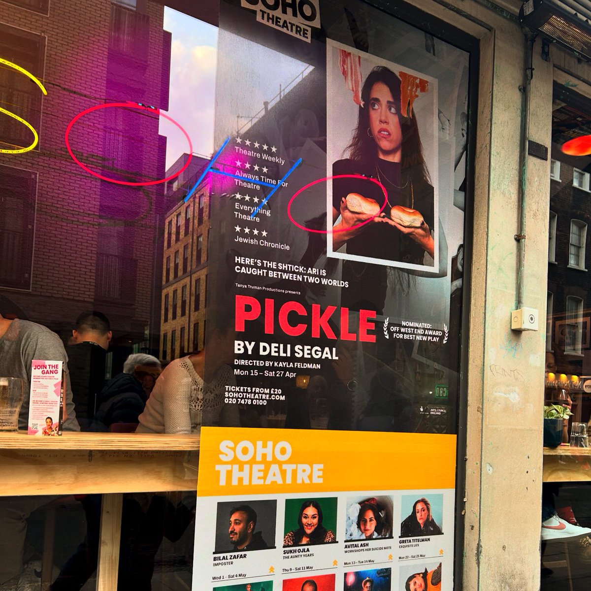 P I C K L E (@pickletheplay) on Twitter photo Just like that, it’s the final day of PICKLE and we have a sold-out double show day!
Who’s coming along to <a href="/sohotheatre/">Soho Theatre</a> today or tonight?! SEE YA THERE 🥒 Just like that, it’s the final day of PICKLE and we have a sold-out double show day!
Who’s coming along to <a href="/sohotheatre/">Soho Theatre</a> today or tonight?! SEE YA THERE 🥒