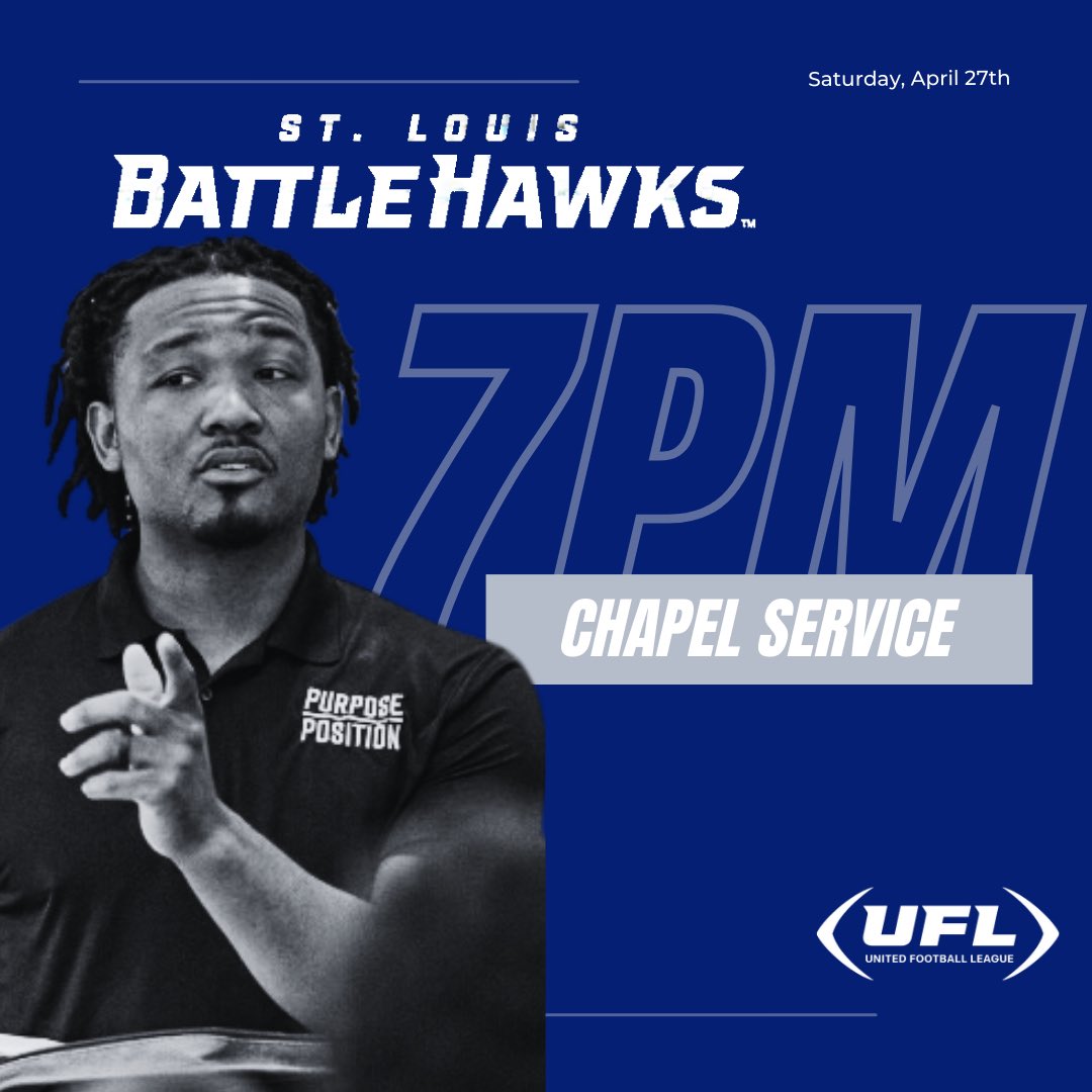 Special Day as I get to Preach The Gospel on my Birthday! Looking forward to encouraging the @XFLBattlehawks with the Word of God tonight! #PurposeOverPosition #SpeakLife #FromTheInsideOut #VadSpeaks