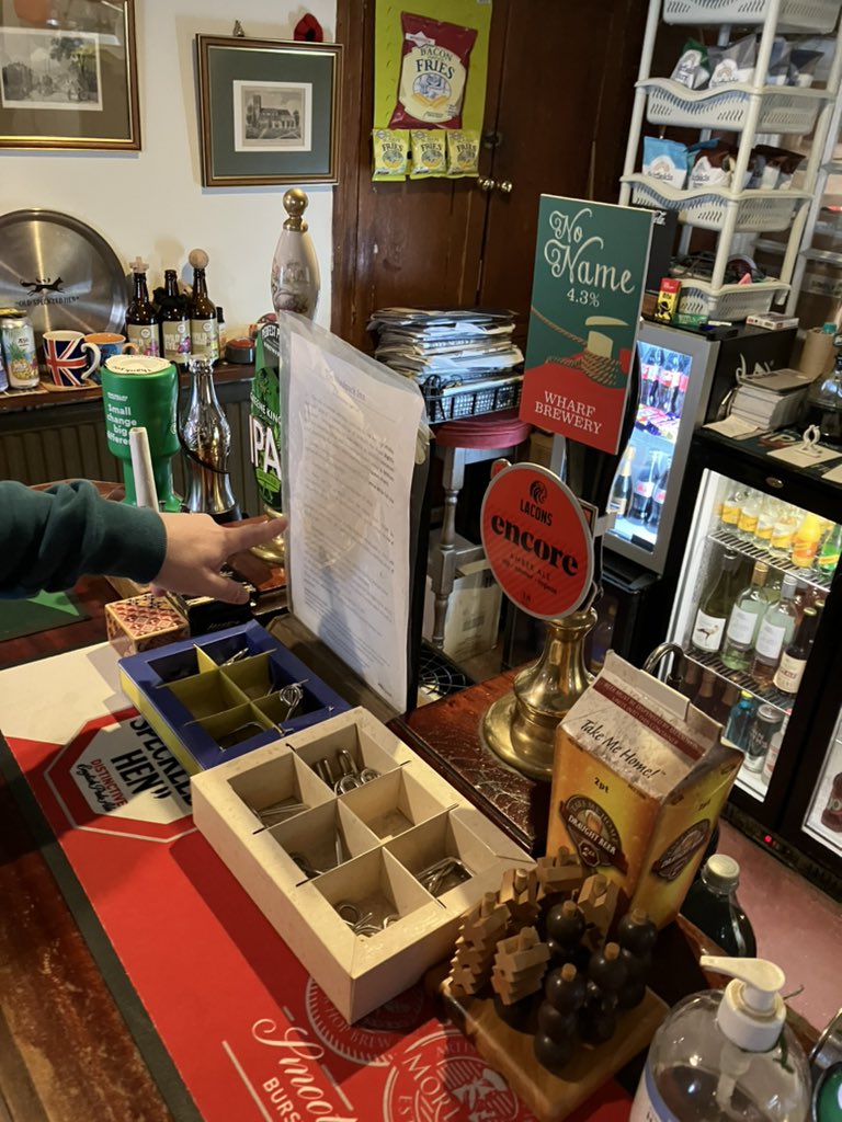 Pub 2773, Woolpack, Witham. Lovely pub tucked away by church. Men play doms. One is Scottish. That’s when you know you are in a boozer. Carpet a chunky red 8. Pool, darts, pewters, plaques for the dead, n those weird puzzles you get at Christmas.