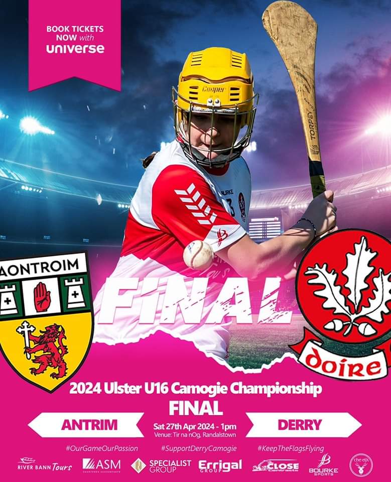 LATEST 2024 Ulster U16 Camogie Championship Final 1st Half Antrim 2:07 (13) Derry 1:05 (08) @RiverBannTours @asm @ulstercamogie