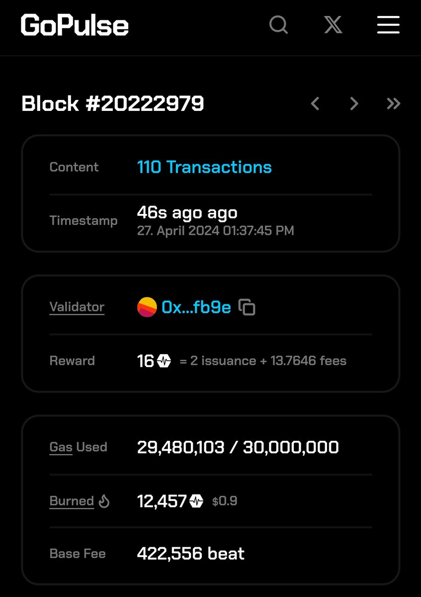 #PulseChain burn vs reward ratio seems to average around 700. This means that there is 700 times as much $PLS burnt vs rewarded. 

If that's truly the case and metrics aren't complete dogshit, that's wild and the world is gonna find out what prices can do soon.
#HEX #PulseX #INC