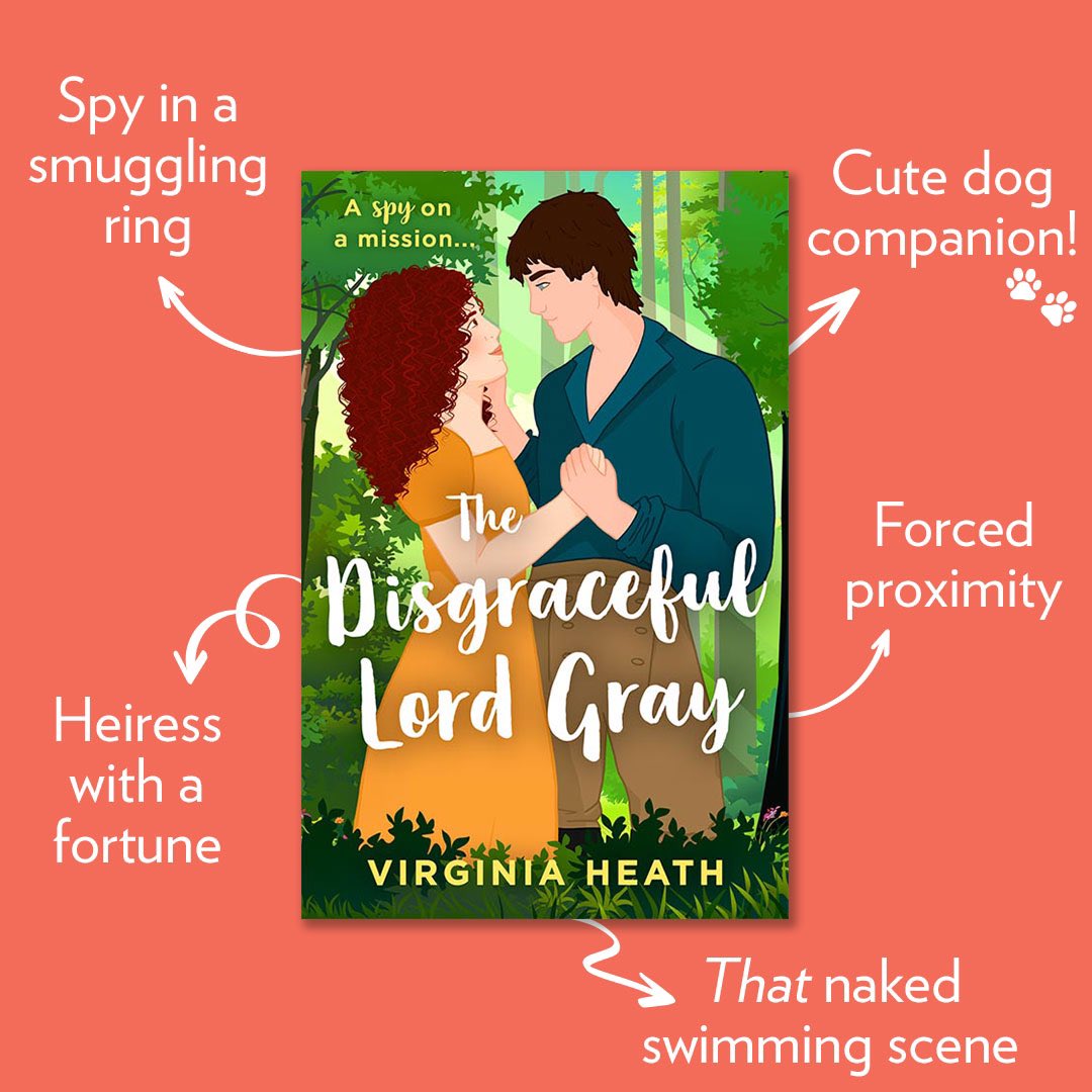 Perfect for fans of: 🔥 Forced proximity 🎭 Secret identity 🌹 Bridgerton If you love witty dialogue, tons of chemistry and Regency romance with adventure, The Disgraceful Lord Grey by @VirginiaHeath_ is for you! rb.gy/gdehth