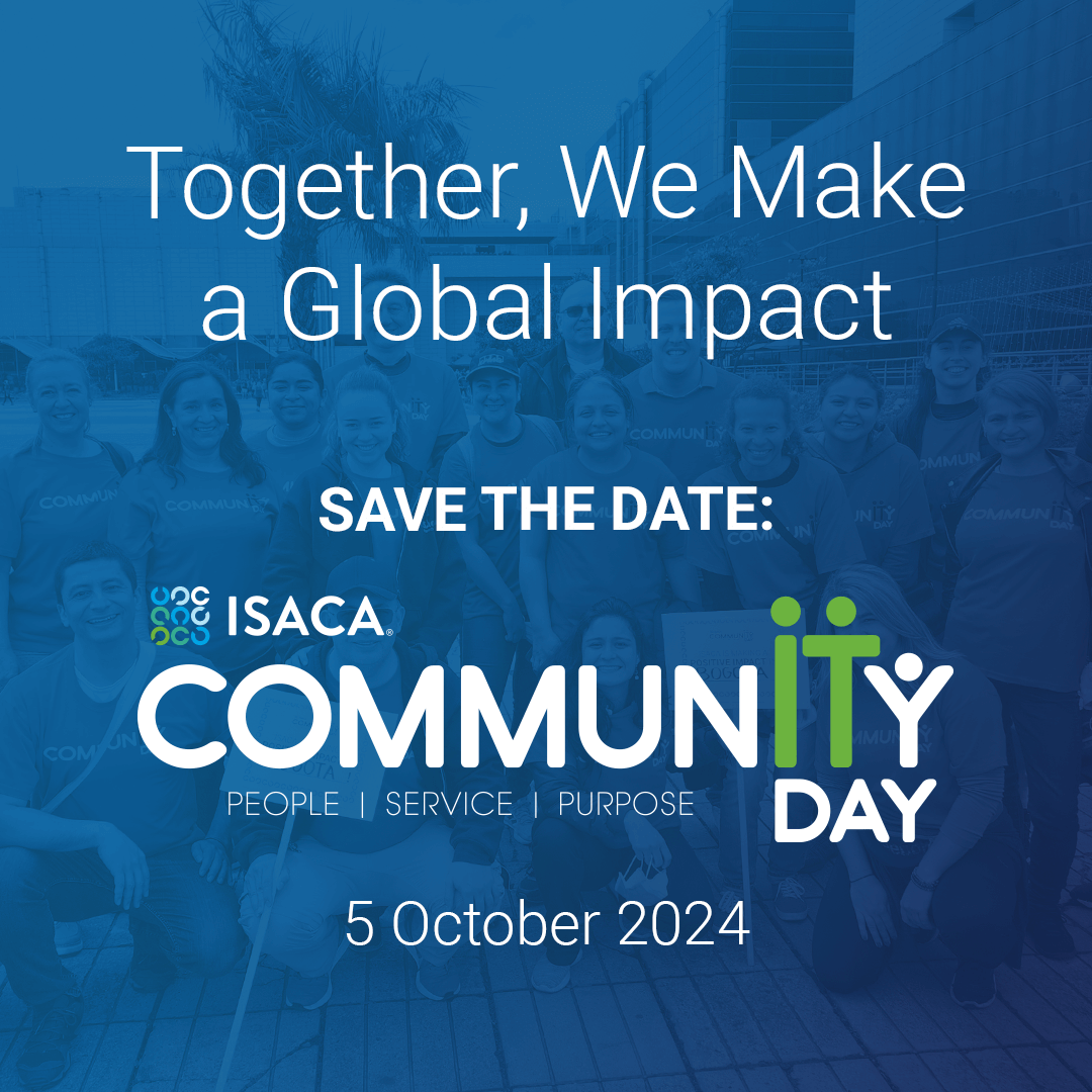 We made a HUGE impact last year on our annual #ISACACommunITyDay! ISACA chapters and volunteers collectively contributed 10,000+ hours of service around the world 🌍 Join us 5 October so we can boost our impact even more this year. bit.ly/3xTWXmJ #ISACAVolunteers