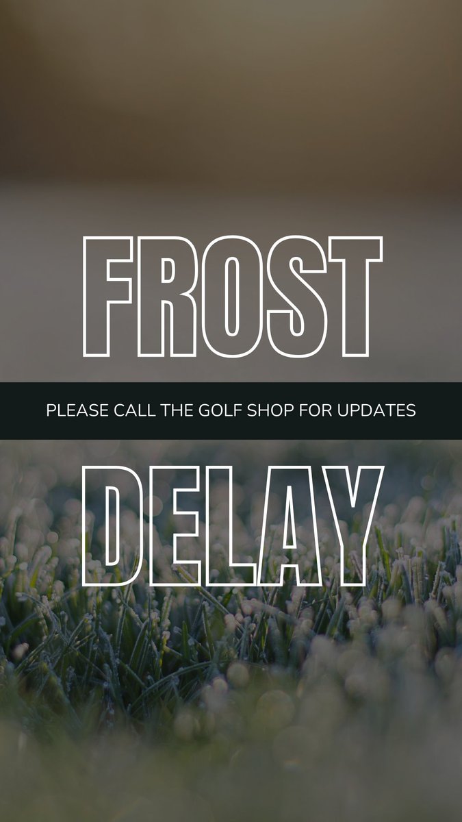 We will start teeing off at 8:30 on both courses. We should be able to catch up on tee times very quickly.