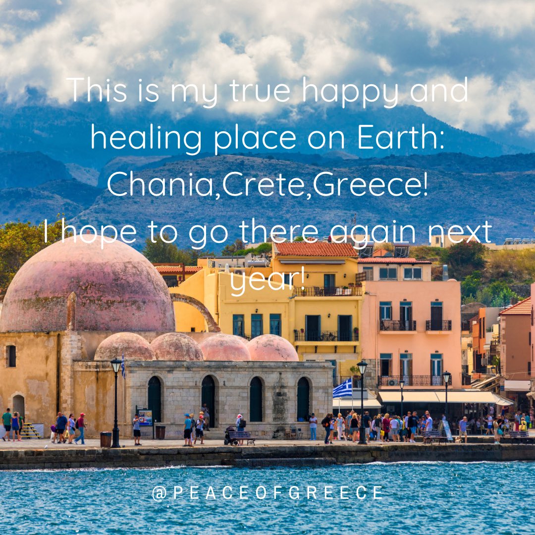 My Happiest Place: Chania,Crete,Greece☀️🇬🇷💙
The people there are SO kind😍💙
#happy #crete #chania #greece #cretelover #greecelover #kind #kindpeople #kindness #greekpeople #greekmusic #greekfood #greeceinmyheart #creteinmyheart #beauty #beautiful #greekisland