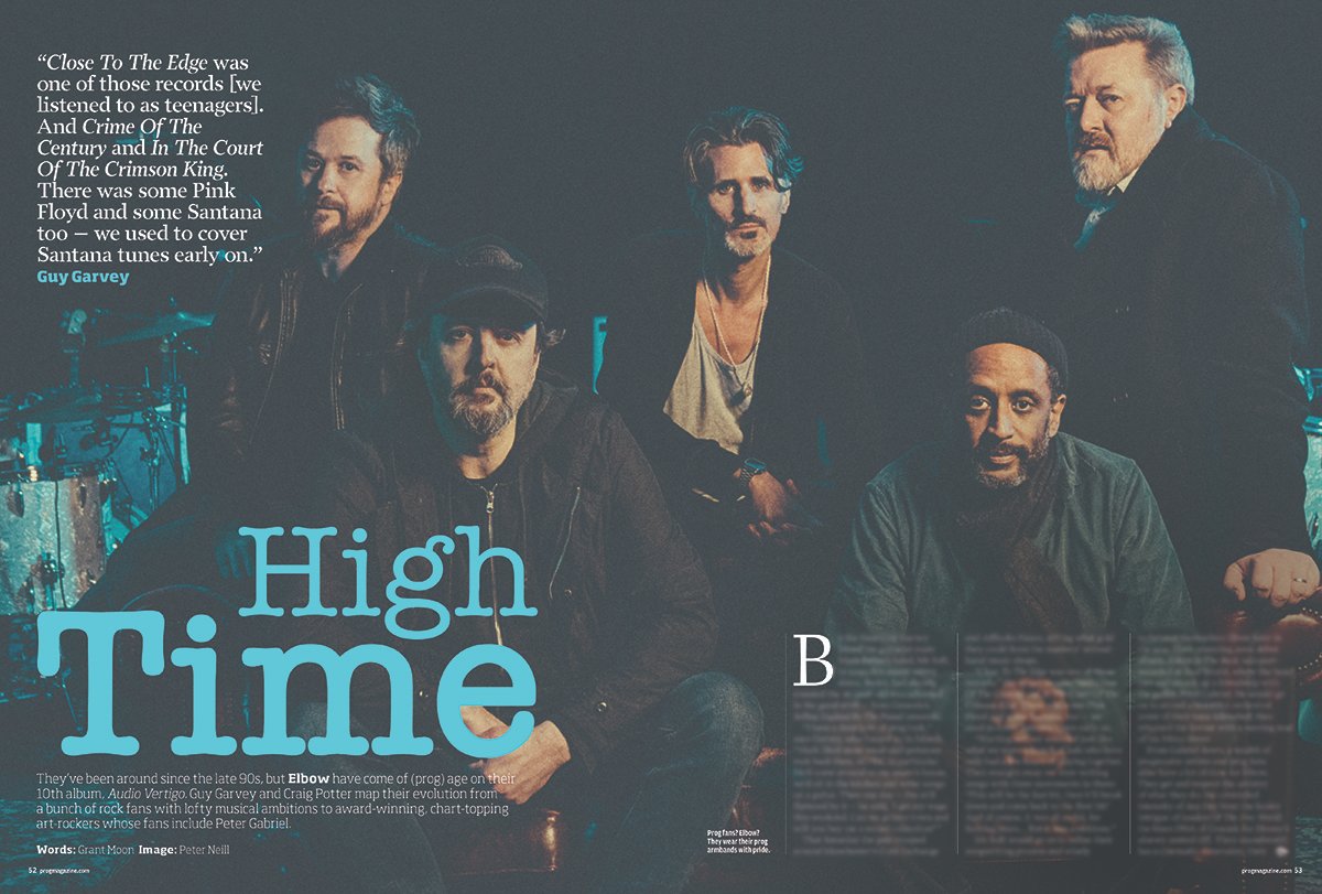 . @Elbow tell us all about their new album Audio Vertigo and their love of prog in the new issue of Prog Magazine. This issue is in the shops now! Or you can buy online here: bit.ly/buyprogmag