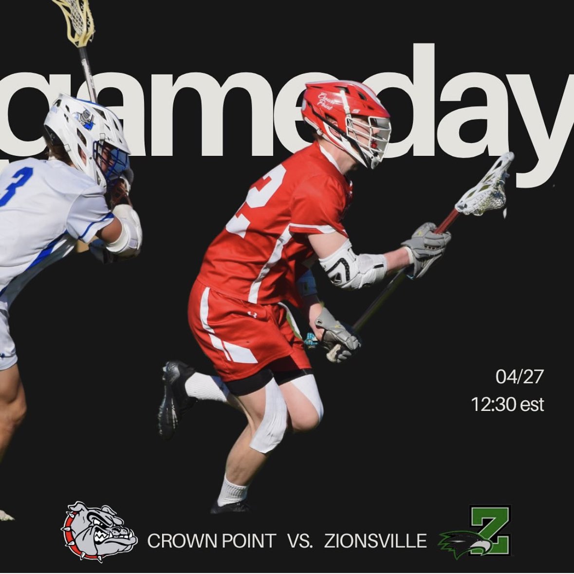 It’s GAME DAY!!! Boys travel to Zionsville to take on the Eagles. GO BULLDOGS!!! 🥍🐾