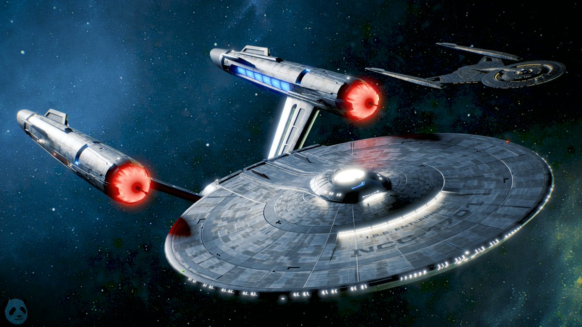 I'm a big fan of the redesign of the Constitution-Class for #StarTrekDiscovery, but I wish the ISS Enterprise had kept the bussard collector nipples! 😝