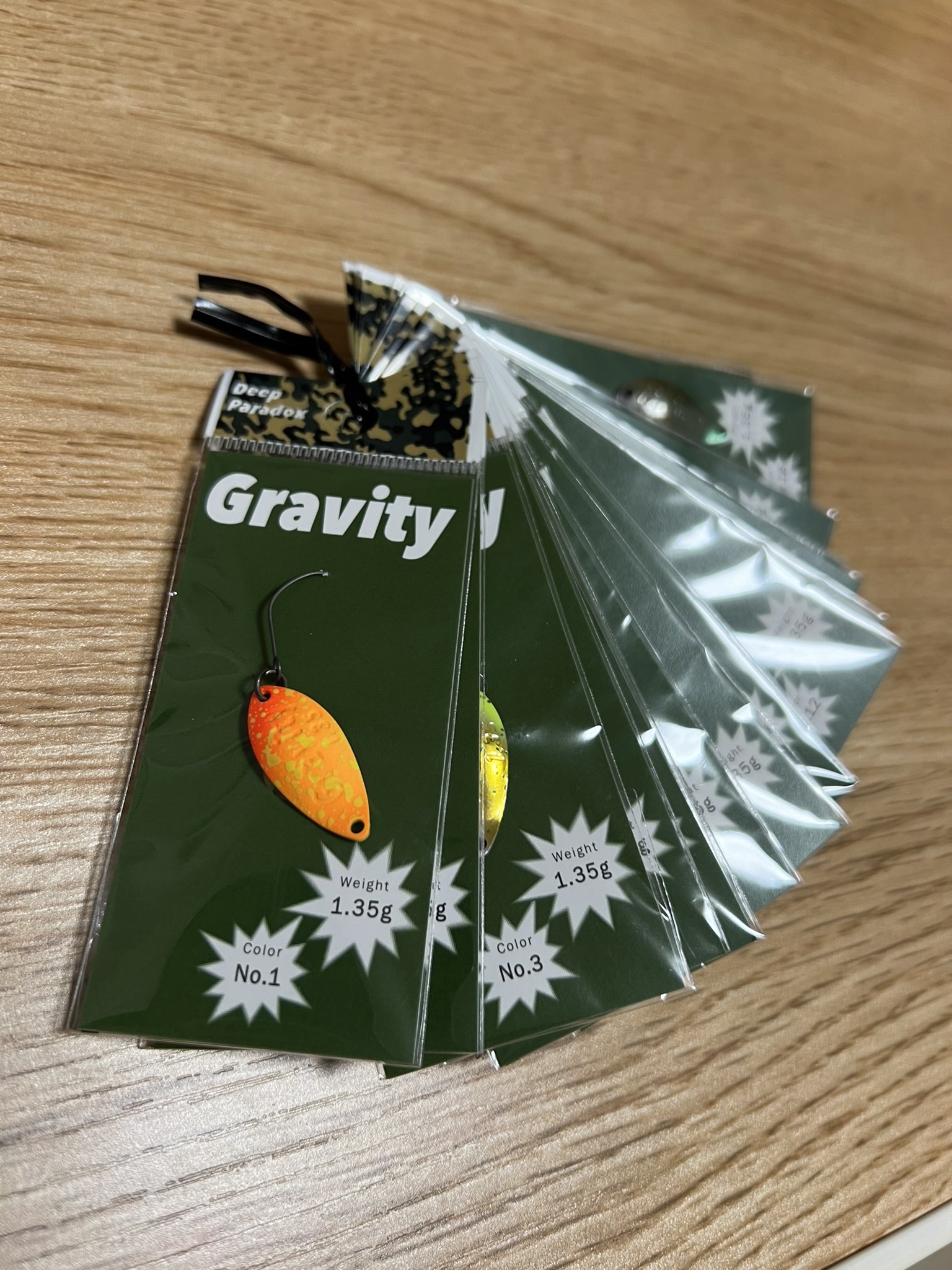 ディープパラドックス DeepParadox グラビティ1.65g 20色セット