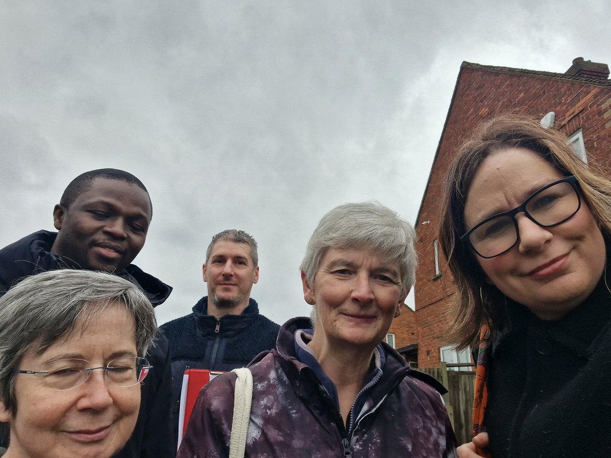 Great to be on the Labour Doorstep in Temple Hill today.