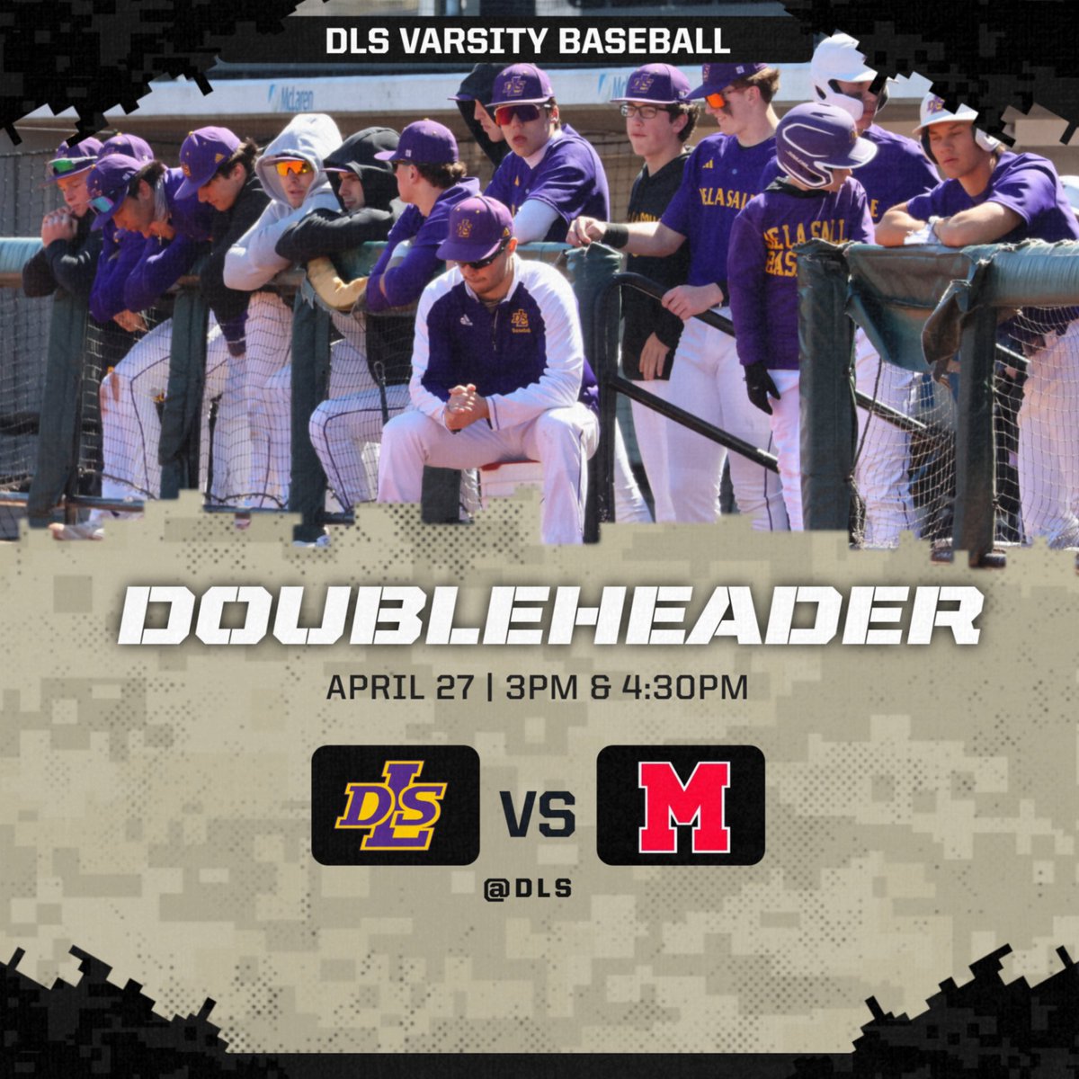 Good luck to DLS Varsity Baseball in their doubleheader against St. Mary’s Prep at 3PM & 4:30PM today, April 27. Let’s go, Pilots! #PilotPride @Pilots_Baseball @CHSL1926