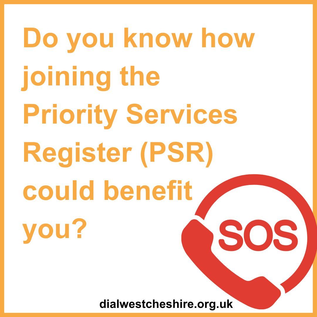 If you have additional needs, you could join the Priority Services Register. It is free & brings with it a number of benefits including tailored communication in emergencies to meet your needs. To join, follow the prompts, here 👉 buff.ly/49ppflY #Cadent @ShitChester