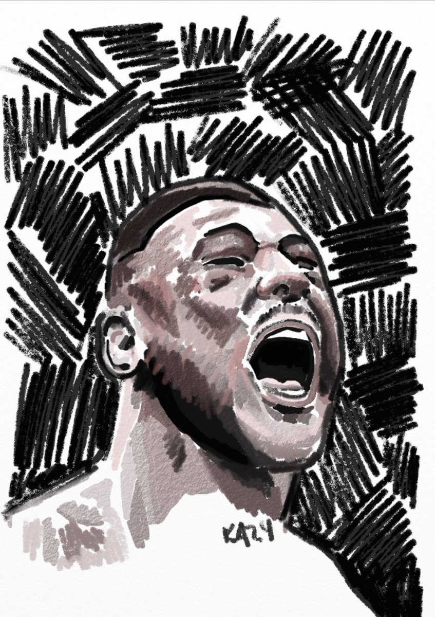 Great fan of @JamahalH, good to see him back in action so fast! #jamahalhill #hillroundtree #ufc303 #mmaart #fanart @ufc #lightheavyweight #ufcart #artrage #ArtistOnTwitter