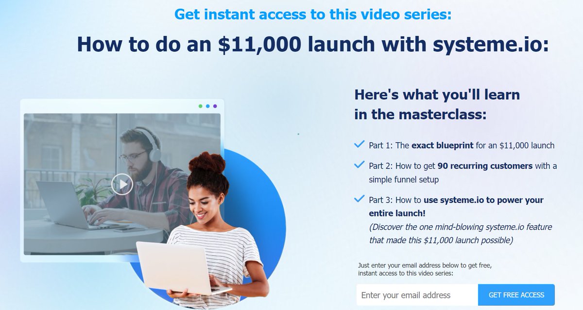 How to do an $11,000 launch with systeme io Get instant access to this video series systeme.io/11k-in-7days?s… #affliate #smallbusiness #AffiliateMarketing #makemoneyonline #makemoney #startup #startuplife #Entrepreneur #course #Training #tutorial