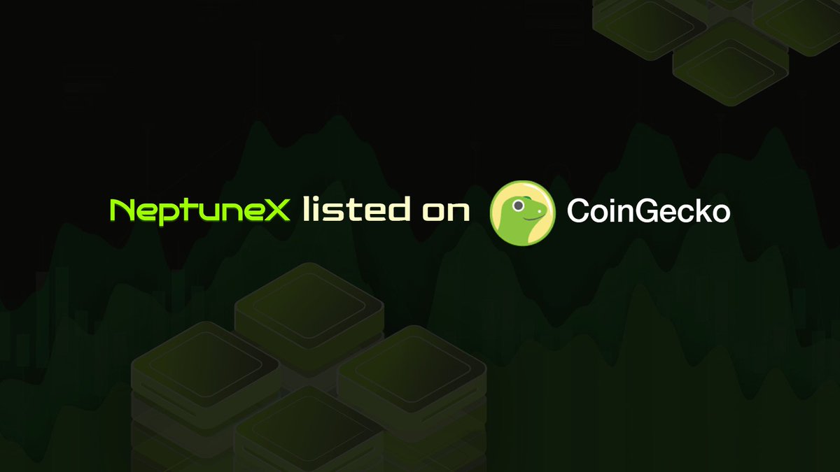 $NPTX Now Listed on CoinGecko! We're excited to announce that NeptuneX is listed on CoinGecko! Track our performance here: coingecko.com/en/coins/neptu…