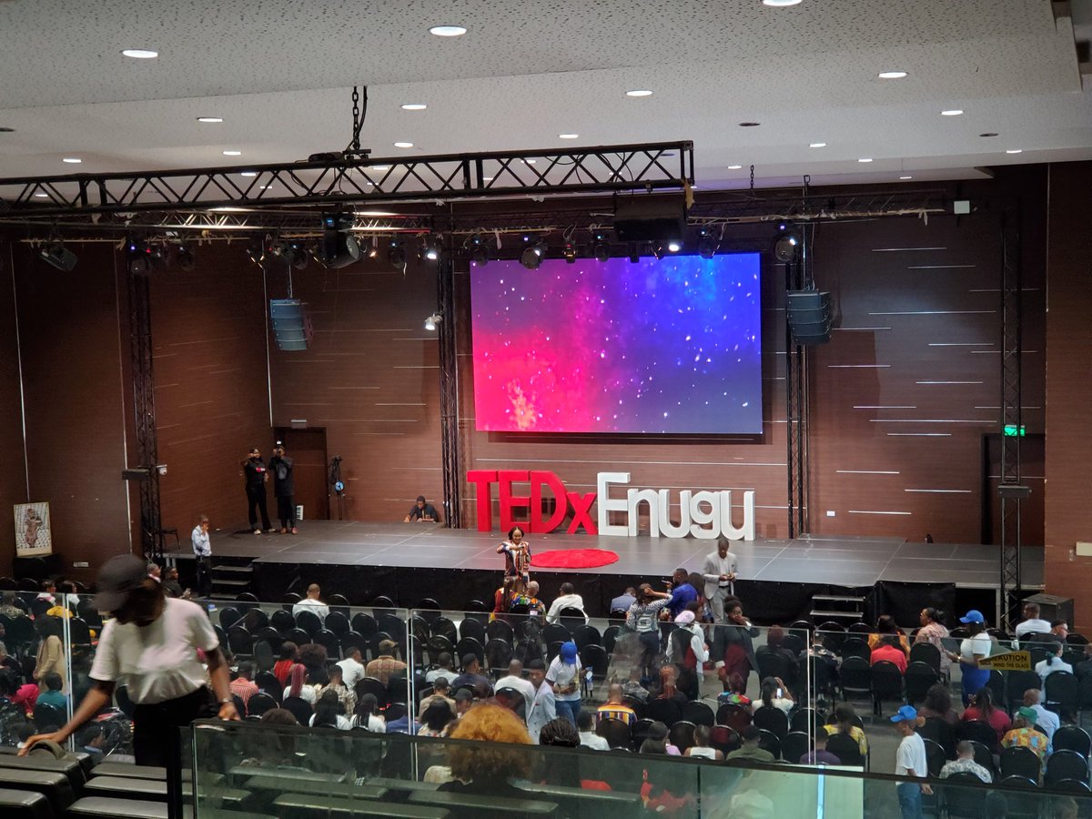 Current location @TEDxEnugu 🖤❤ More updates later.