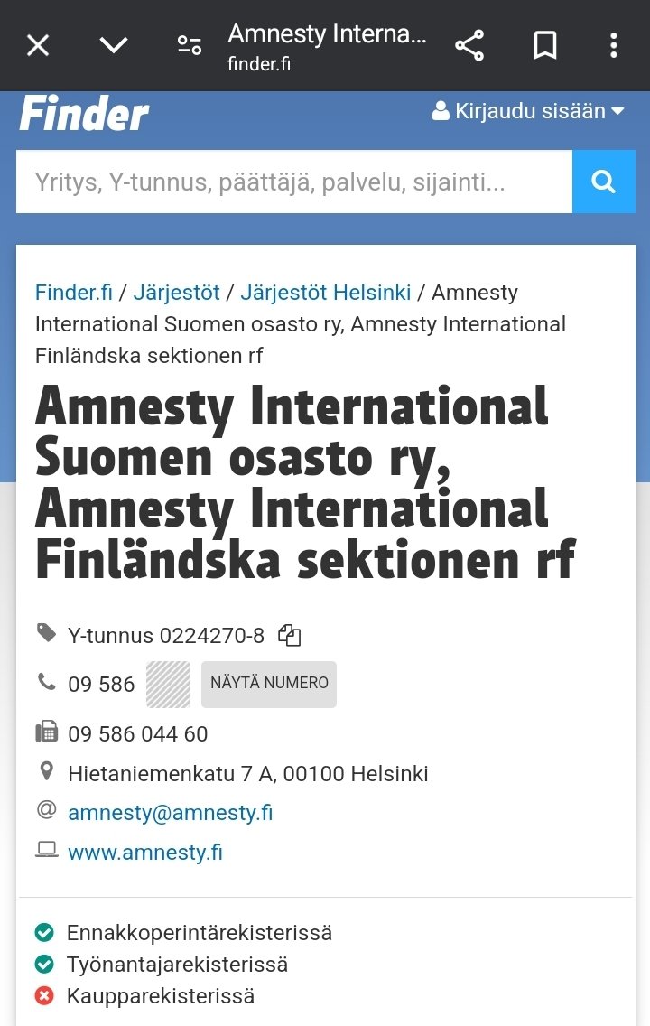 Milloin @FrankAmnesty @amnestyfinland avaa omat tilinpäätös tietonsa ja rahoituksensa julkiseksi ja läpinäkyväksi?