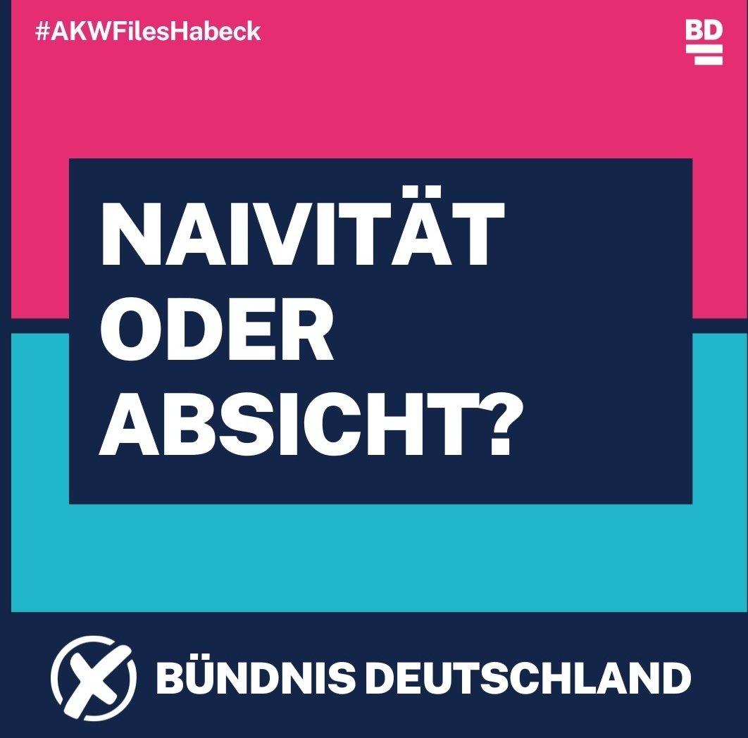 Naivität oder Absicht von Habeck und den Grünen?
@buendnisde