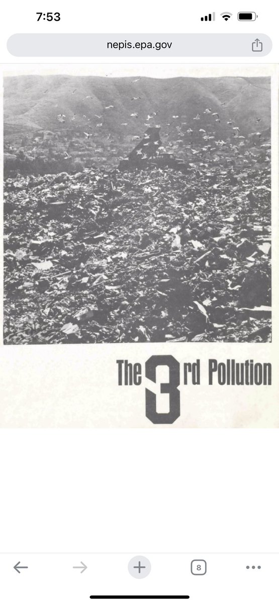 Hi #INC4 👋 from 1966 when the film The Third Pollution was made about the build up of, among other things, plastic containers in landfills. Opens w/ the line “We might someday be known as the generation standing knee deep in garbage firing rockets at the moon.” #plasticstreaty